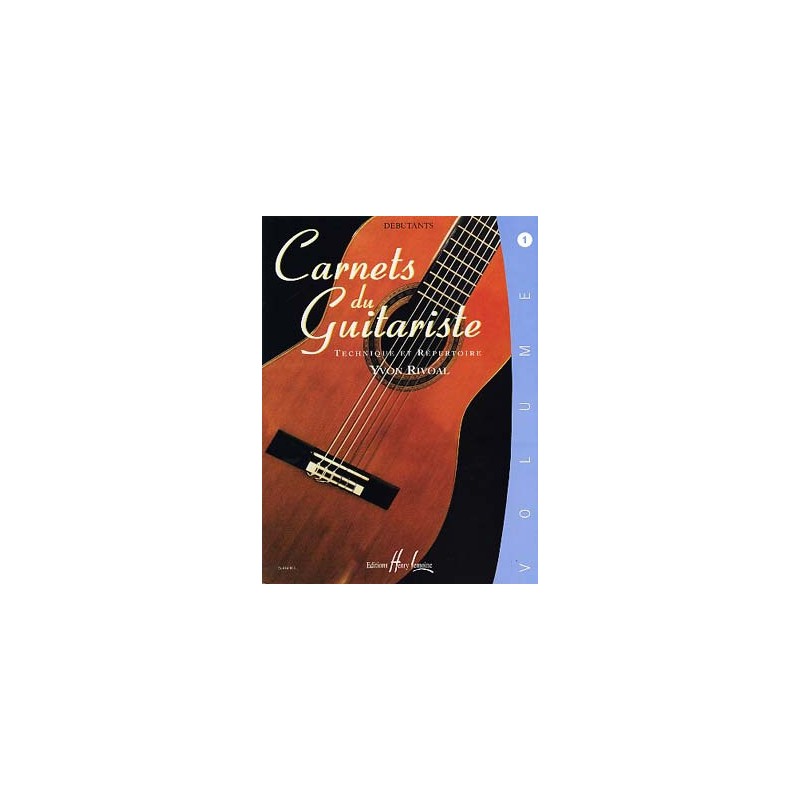 RIVOAL CARNETS DU GUITARISTE 1 HL24684