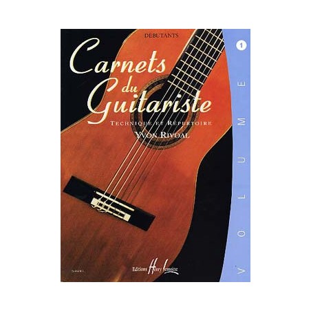 RIVOAL CARNETS DU GUITARISTE 1 HL24684