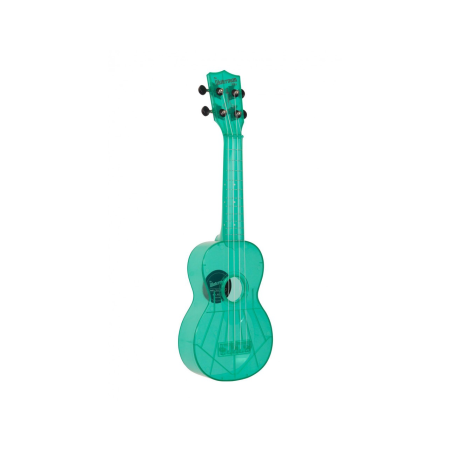 UKULELE SOPRANO WATERMAN TRANSPARENT BLEU VERT  