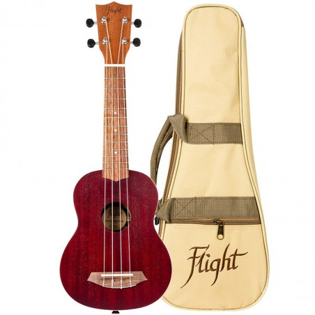 UKULELE FLIGHT SOPRANO CORAL AVEC HOUSSE NUS380