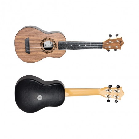 UKULELE FLIGHT SOPRANO ABS TRAVEL WALNUT TUS50