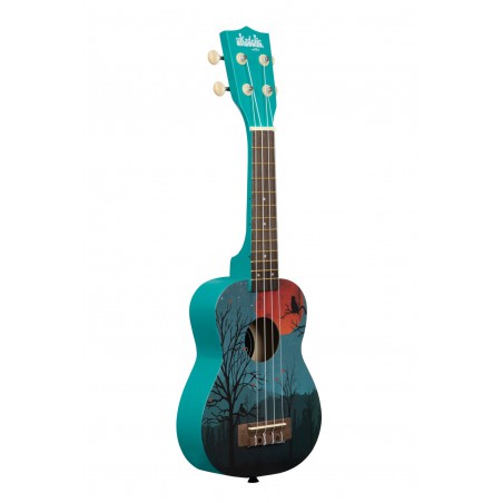 UKULELE KALA SOPRANO UKADELIC GRAPHIC MOONRISE