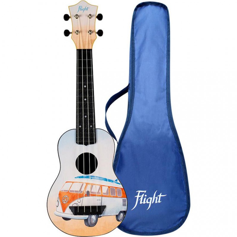 UKULELE FLIGHT SOPRANO ABS TRAVEL BUS/CAMPERVAN TUS25BUS