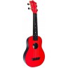 UKULELE FLIGHT SOPRANO ABS TRAVEL ROUGE TUS35RD