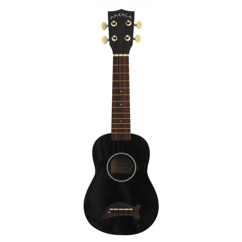 UKULELE KALA SOPRANO BLACK DOLPHIN 