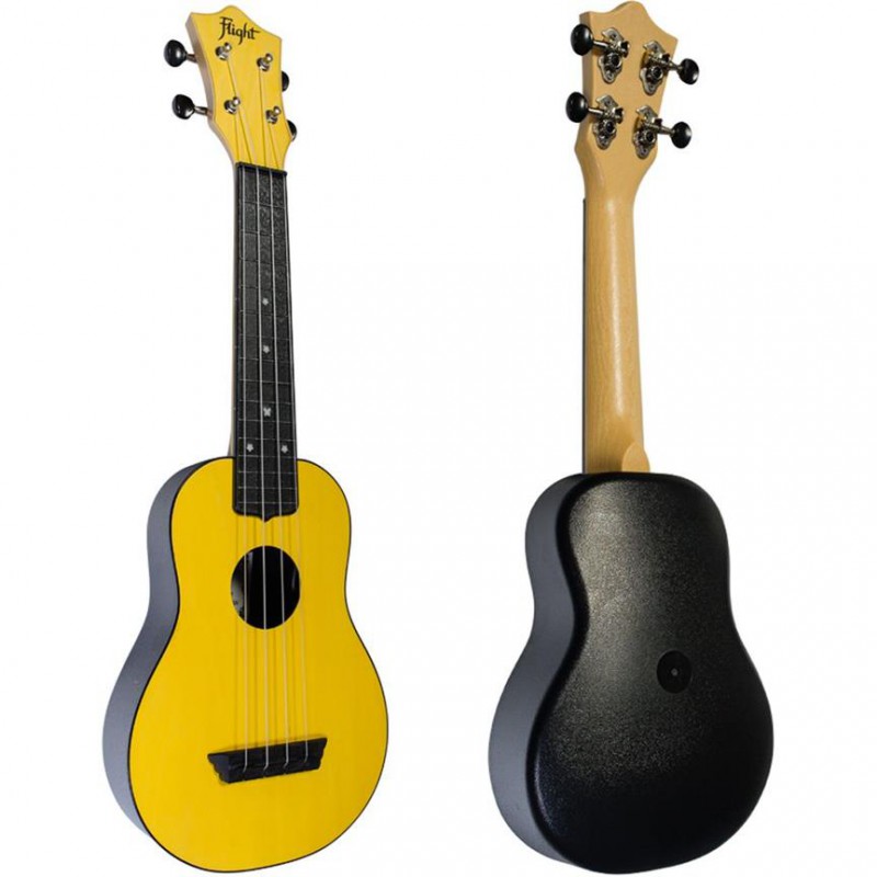 UKULELE FLIGHT SOPRANO ABS TRAVEL JAUNE TUS35YW