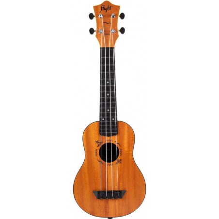 UKULELE FLIGHT SOPRANO ABS TRAVEL MAHOGANY S53MAH