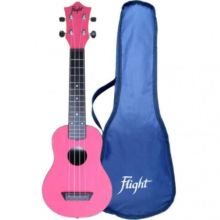 UKULELE FLIGHT SOPRANO ABS TRAVEL ROSE TUS35PNK