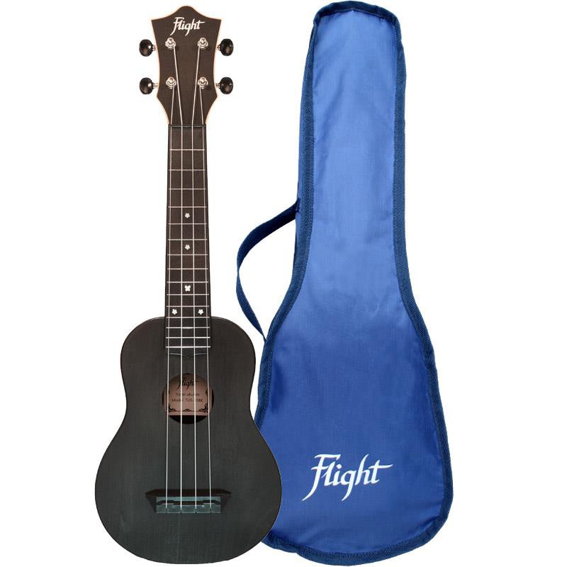 UKULELE FLIGHT SOPRANO ABS TRAVEL NOIR TUS35BK