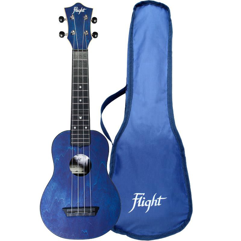 UKULELE FLIGHT SOPRANO ABS TRAVEL DARK BLUE AVEC HOUSSE TUS35