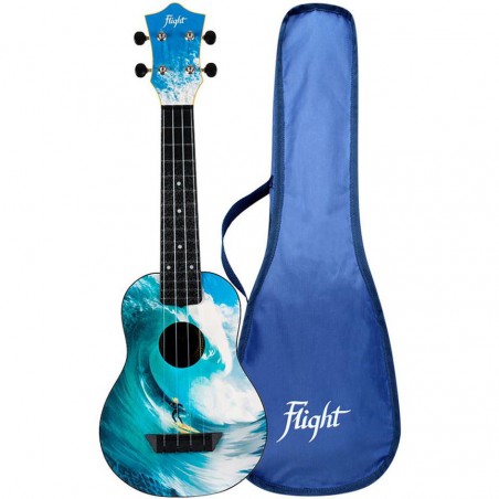 UKULELE FLIGHT SOPRANO ABS TRAVEL SURF TUS25SURF