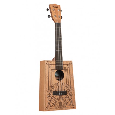 CIGAR BOX UKULELE CONCERT ART DECO AVEC HOUSSE 