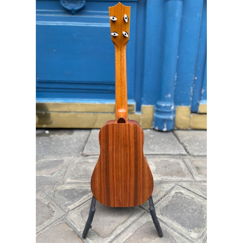 UKULELE KAMAKA CONCERT HB-2 KOA HAWAIIEN BELL SHAPE LOW G EN ETUI