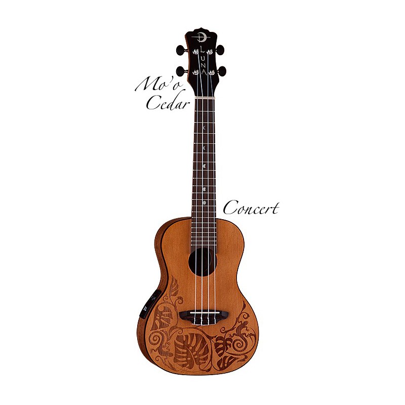 UKULELE LUNA CONCERT LUNA E/A TATTOO LEZARD UKEMOCDR