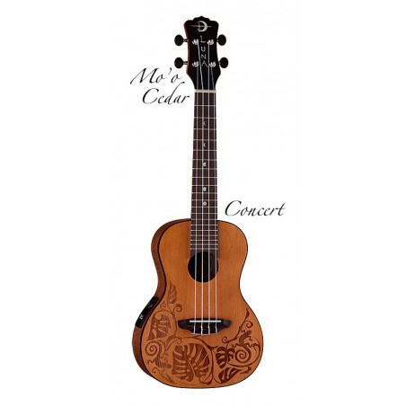 UKULELE LUNA CONCERT LUNA E/A TATTOO LEZARD UKEMOCDR