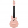 UKULELE CASCHA CONCERT EN FIBRE DE CARBONE ROSE HH2288