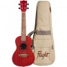 UKULELE FLIGHT CONCERT DUC380C CORAL AVEC HOUSSE 