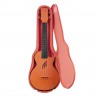 UKULELE CASCHA CONCERT EN FIBRE DE CARBONE ORANGE HH2289