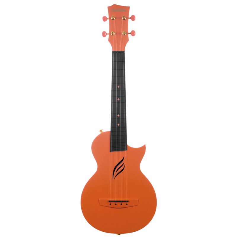 UKULELE CASCHA CONCERT EN FIBRE DE CARBONE ORANGE HH2289