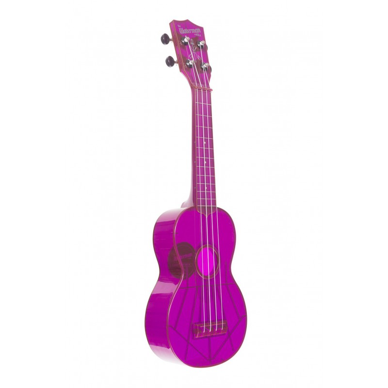 UKULELE KALA SOPRANO WATERMAN ABS TRANSP VIOLET