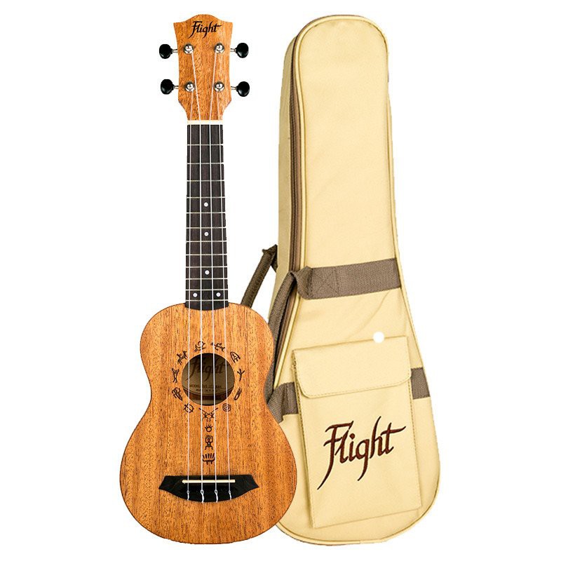 UKULELE FLIGHT SOPRANO MAHOGANY AVEC HOUSSE  DUS371