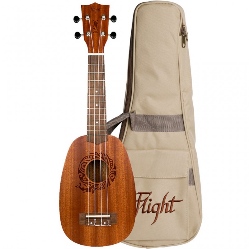 UKULELE FLIGHT SOPRANO PINEAPPLE AVEC HOUSSE NUP310