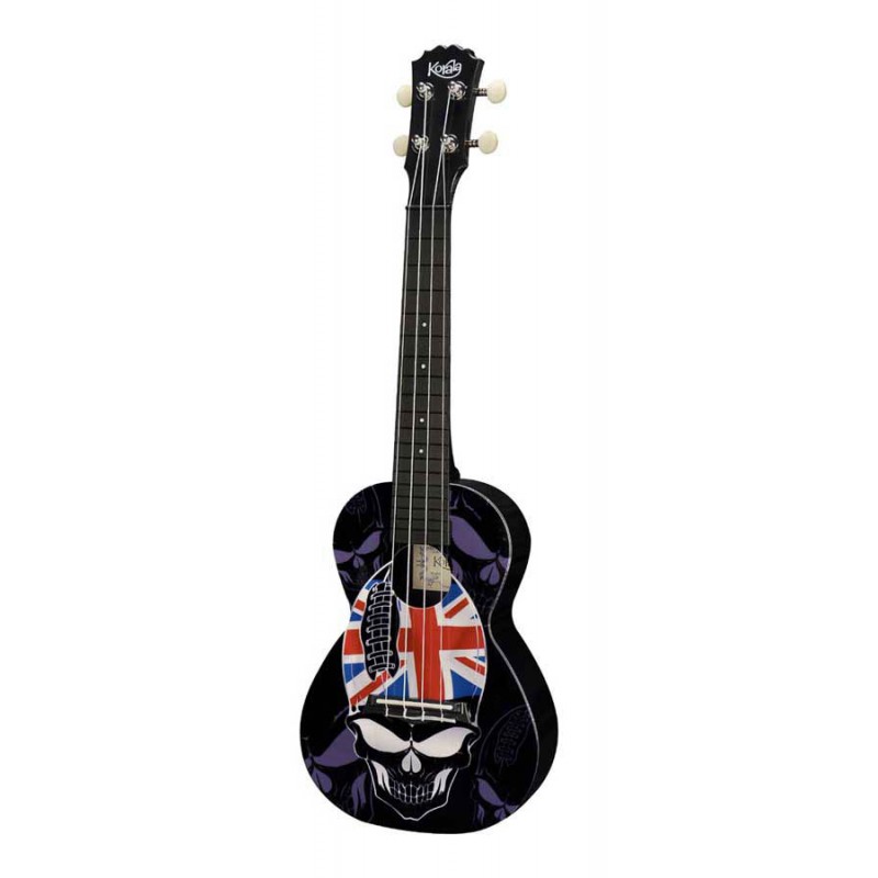 UKULELE KORALA CONCERT POLYCARBONATE UNION JACK TETE ALIEN PUC-30-004