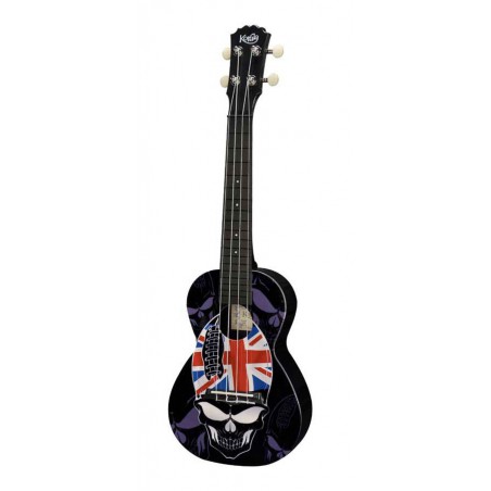 UKULELE KORALA CONCERT POLYCARBONATE UNION JACK TETE ALIEN PUC-30-004