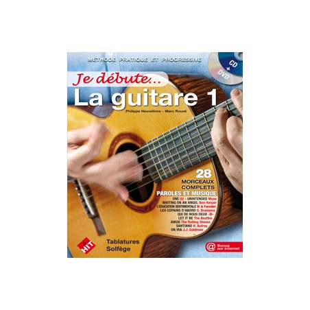 ROUVE / HEUVELINNE JE DEBUTE LA GUITARE 1 CD + DVD