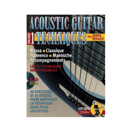 BEHAGUE ACOUSTIC GUITAR TECHNIQUES VOL 1 + CD