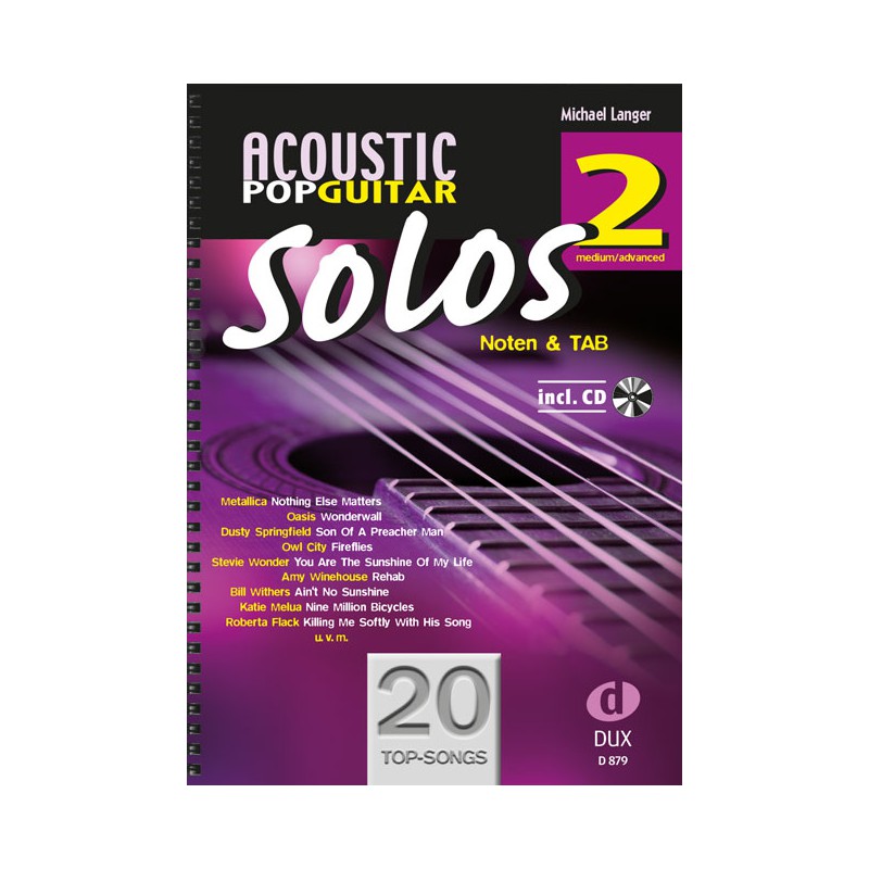 LANGER ACOUSTIC POPGUITAR SOLOS 1 D878