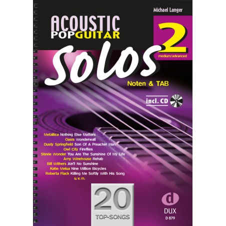 LANGER ACOUSTIC POPGUITAR SOLOS 1 D878