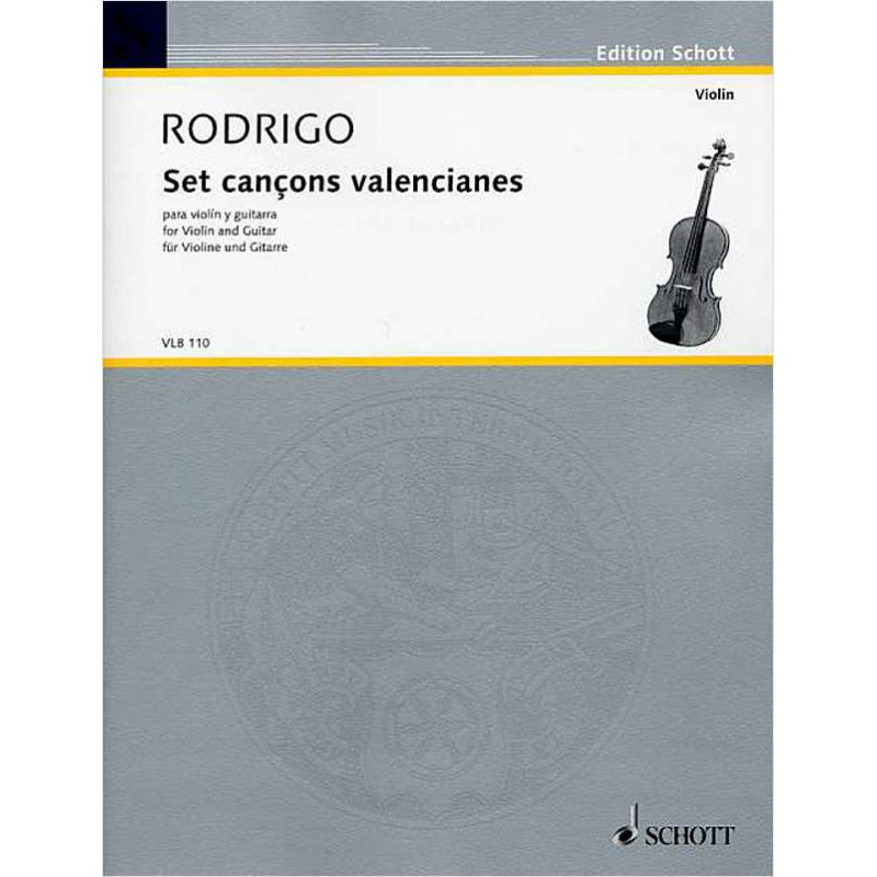 RODRIGO 7 CANCIONES VALENCIANES VLB110