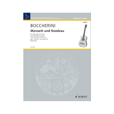 BOCCHERINI MENUET ET RONDEAU GA504