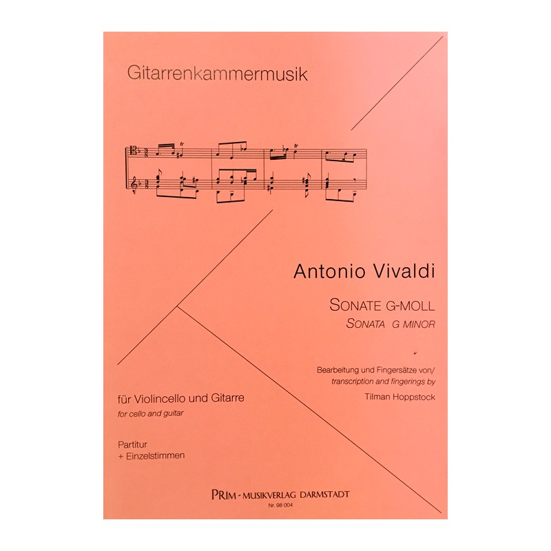 VIVALDI SONATE EN SOL MINEUR P98004