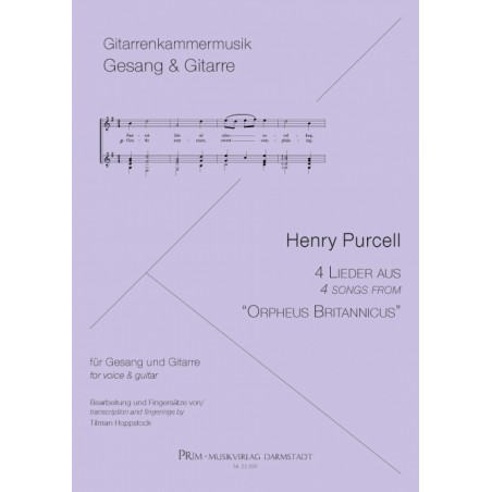 PURCELL 4 SONGS FROM ORPHEUS BRITANICUS