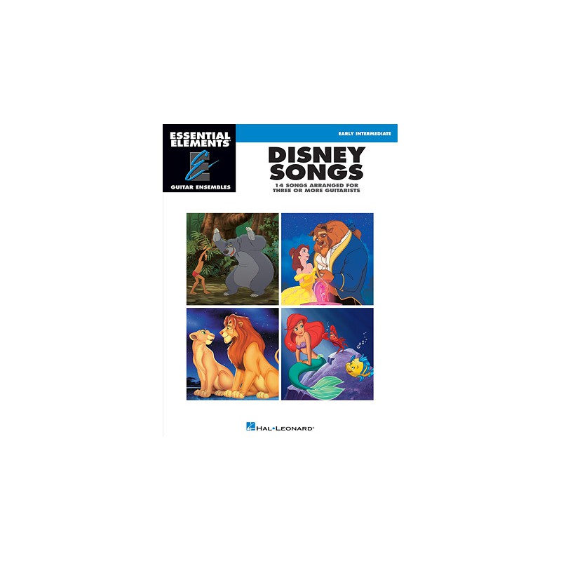 DISNEY SONGS 14 SONGS ARRANGED FOR THREE OR MORE GUITARISTS