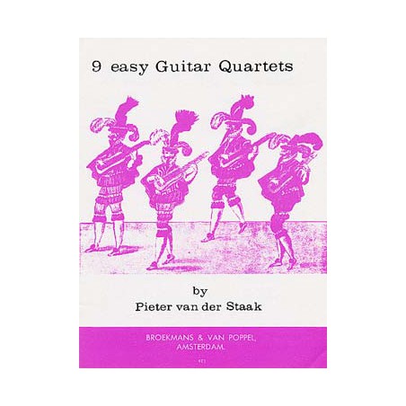 VAN DER STAAK 9 EASY GUITAR QUARTETS BVP873