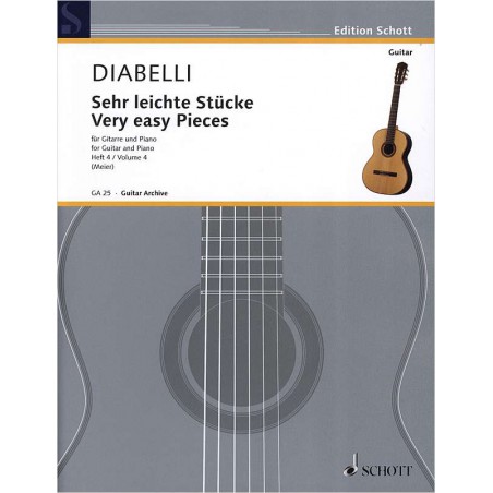 DIABELLI PIECES TRES FACILES 4 GA25