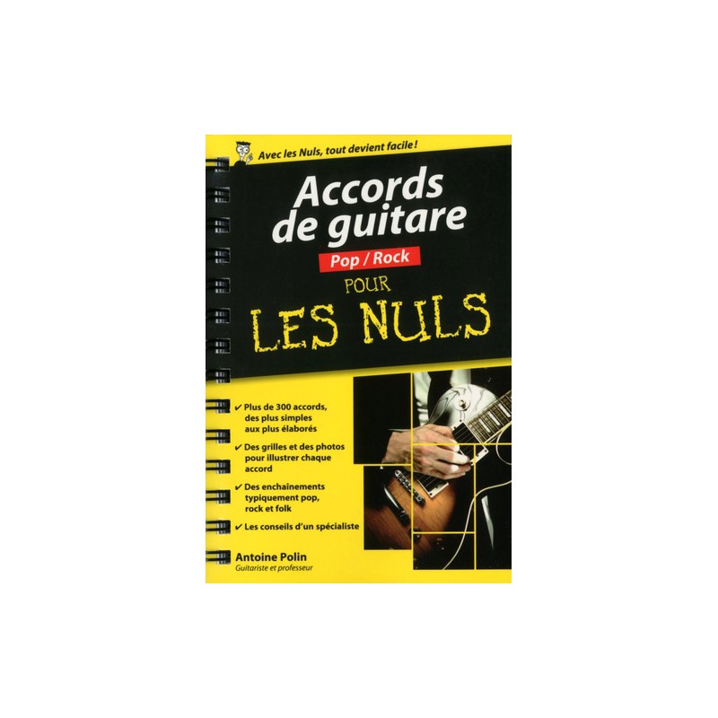 POLIN ACCORDS DE GUITARE POP/ROCK POUR LES NULS 