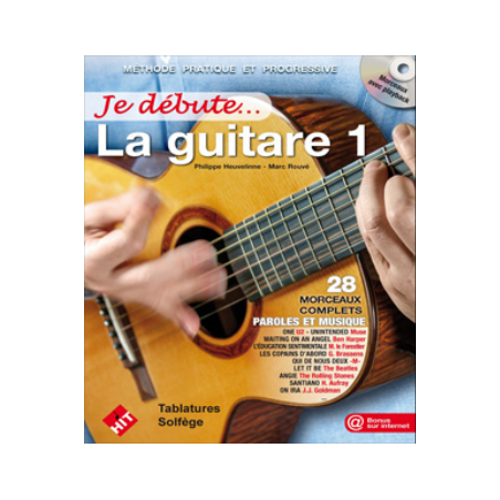 HEUVELINNE JE DEBUTE LA GUITARE 1 + CD  HIT47011