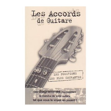 COUP DE POUCE LES ACCORDS DE GUITARE MEMO POCHE