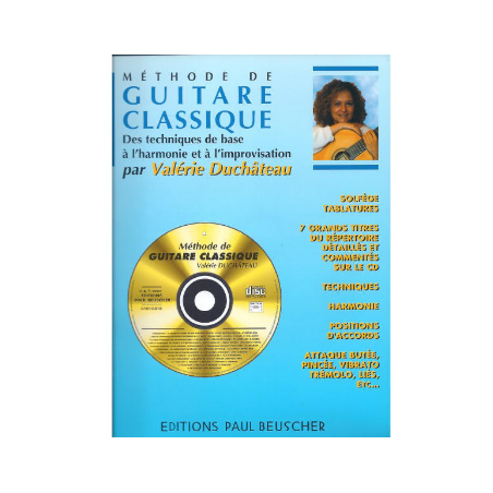 DUCHATEAU METHODE DE GUITARE CLASSIQUE + CD  PB1088