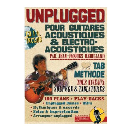 METHODE GUITARE UNPLUGGED +CD