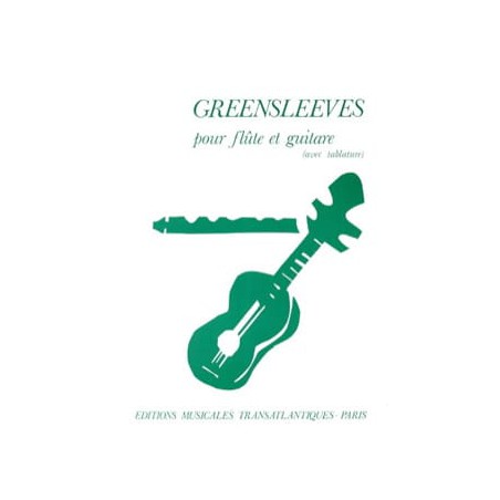 GREENSLEEVES POUR FLUTE ET GUITARE (AVEC TAB)