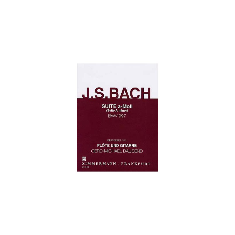 BACH SUITE EN LA MINEUR BWV997 ZM34160