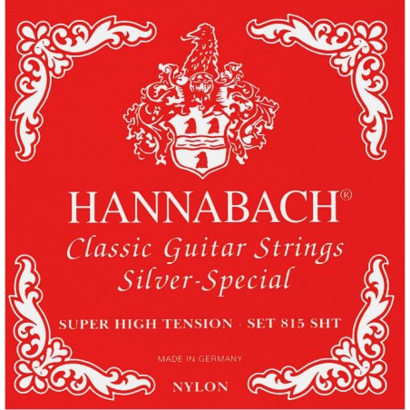 HANNABACH SILVER ROUGE SUPER HIGH TENSION JEU DE 3 BASSES 