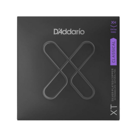 D'ADDARIO PRO ARTE XTC44 GUITARE CLASSIQUE SILVER PLATED TENSION EXTRA FORT (29-47) JEU