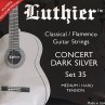 LUTHIER SET 35 DARK SILVER JEU MEDIUM / HARD TENSION