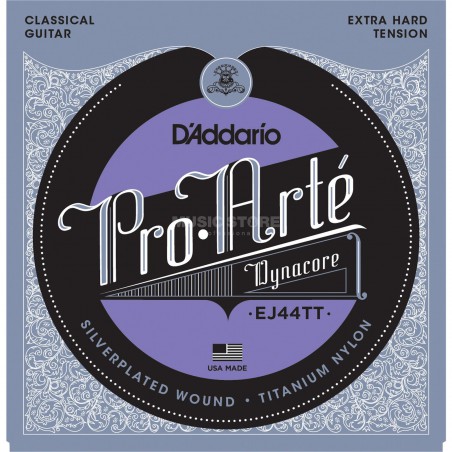 D'ADDARIO DYNACORE EXTRA HARD TITANIUM JEU EJ44TT